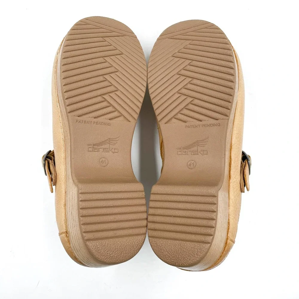Dansko Tan Leather Mules - Picture 8 of 10